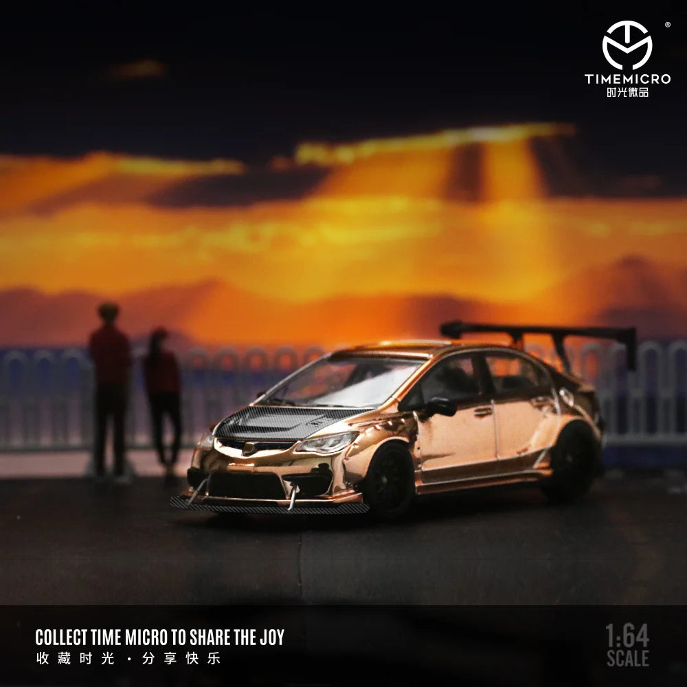 TimeMicro 1:64 Honda Civic Rose Gold