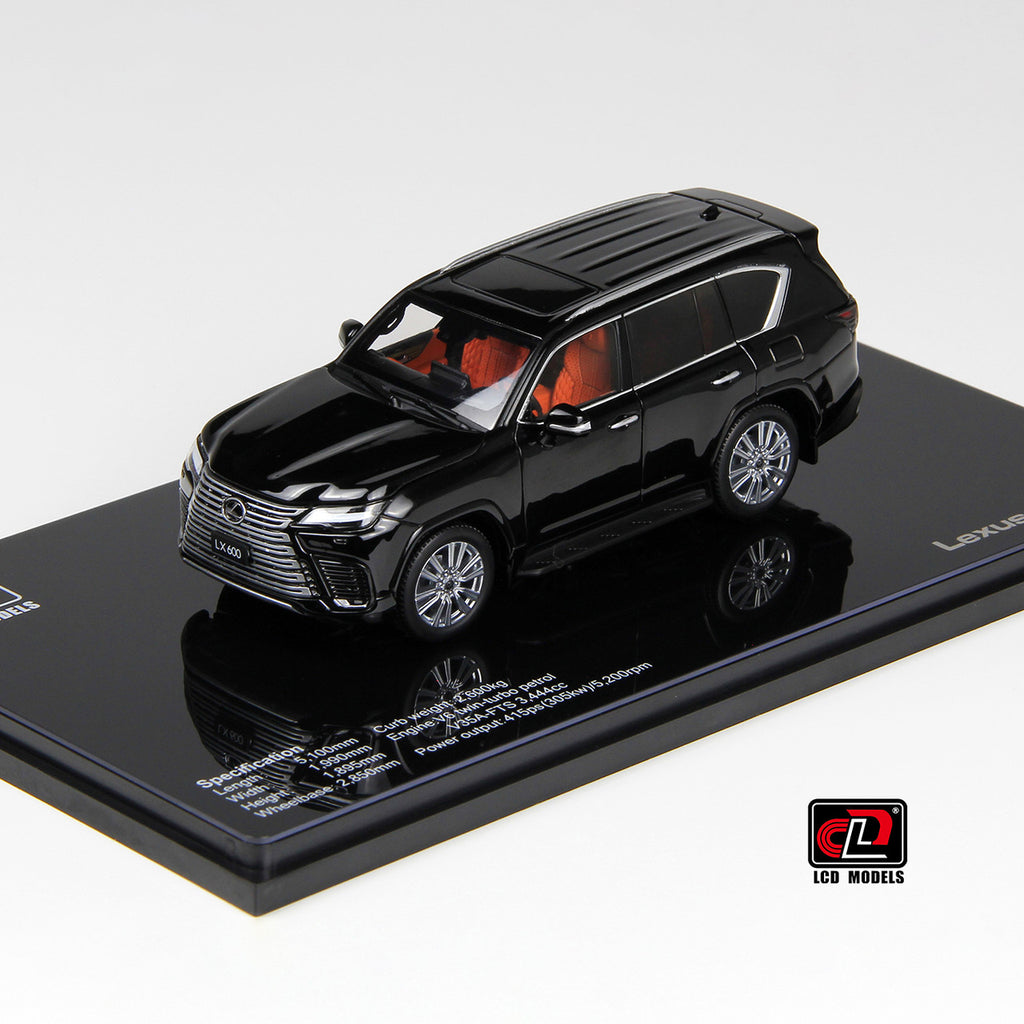 1/43 LCD Models Lexus LX600 (Black) Full Open Diecast Car Model