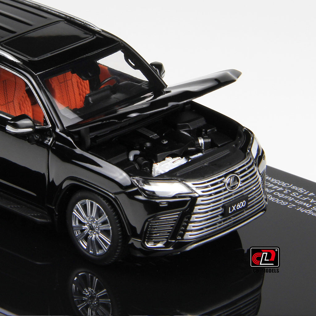 1/43 LCD Models Lexus LX600 (Black) Full Open Diecast Car Model