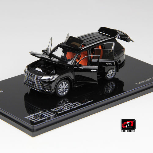 1/43 LCD Models Lexus LX600 (Black) Full Open Diecast Car Model