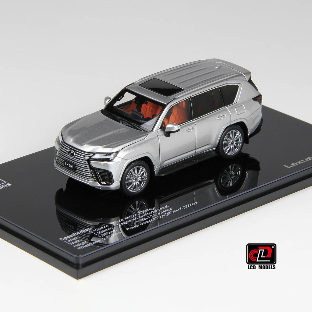1:43 LCD Models Lexus LX600 (Silver) Full Open Diecast Car Model