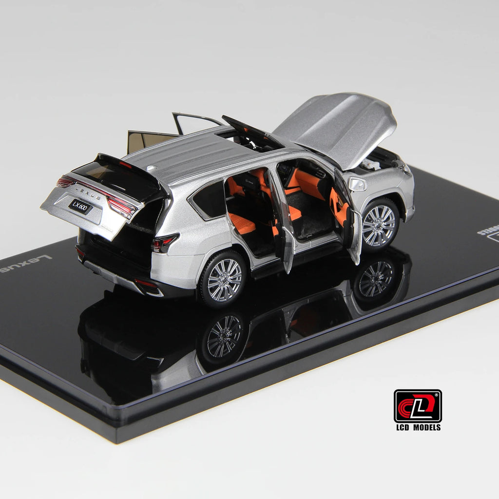 1:43 LCD Models Lexus LX600 (Silver) Full Open Diecast Car Model