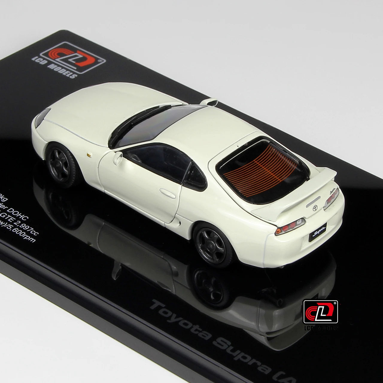 1:43 LCD Models Toyota Supra A80 (White) Full Open Diecast Car Model