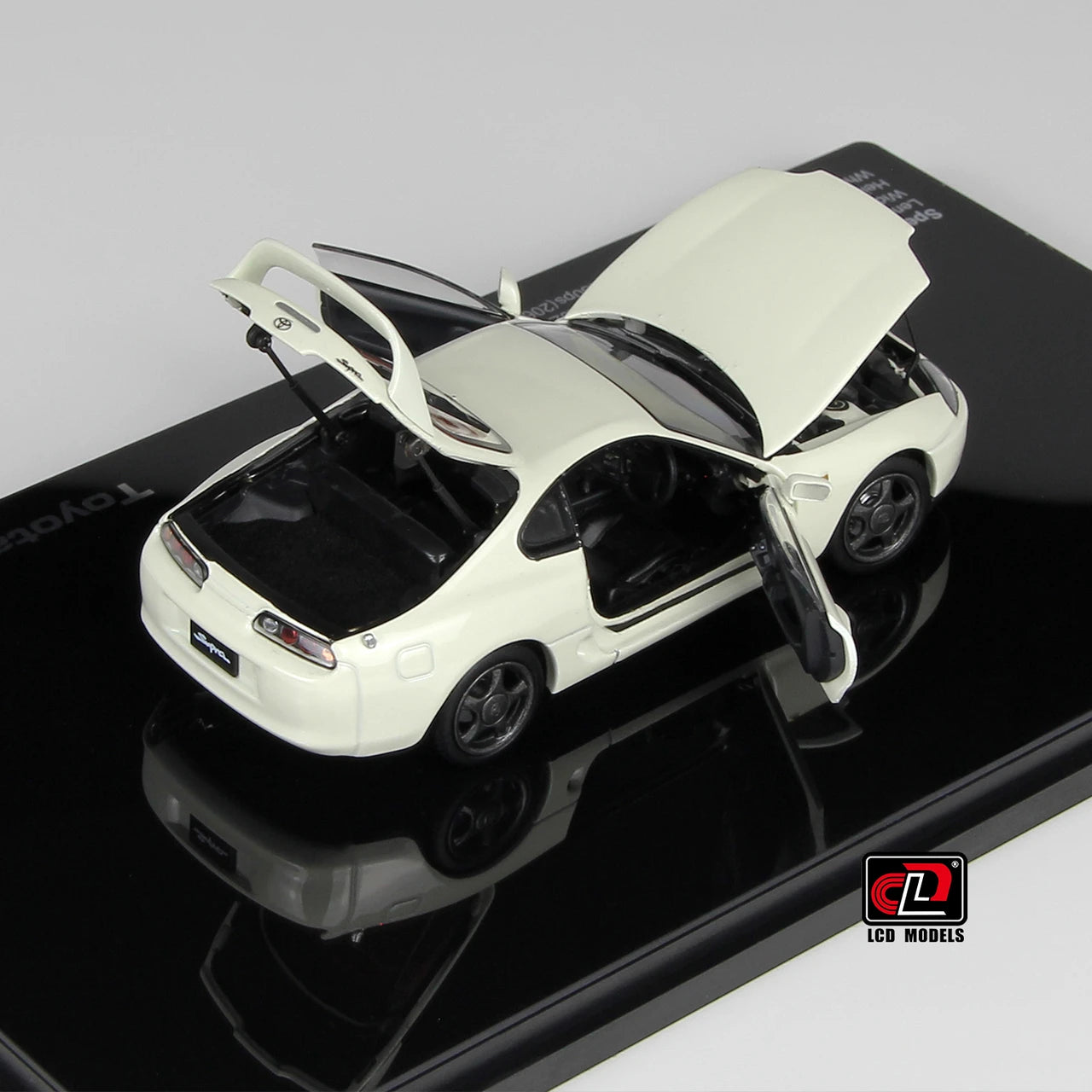 1:43 LCD Models Toyota Supra A80 (White) Full Open Diecast Car Model