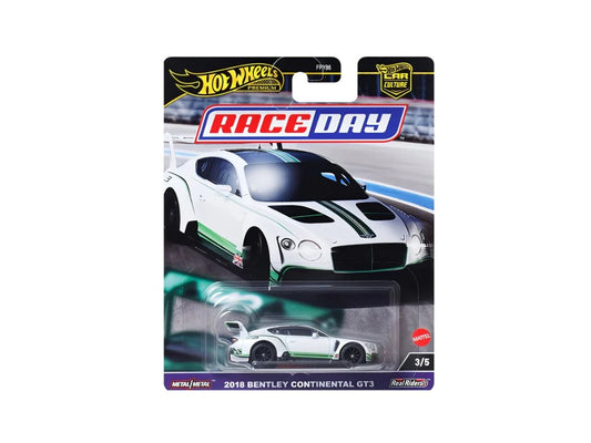 Hot Wheels Premium Car Culture Race Day 2018 Bentley Continental Gt3 1:64 Scale Collectible Vehicle