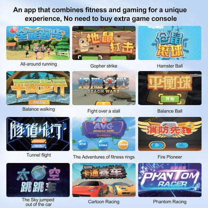 Sameo Gym Master Ring Fit Adventure - Free Entertainment and Fitness Video Games, with Leg Strap Accessories for Android & iOS Mobile Phones