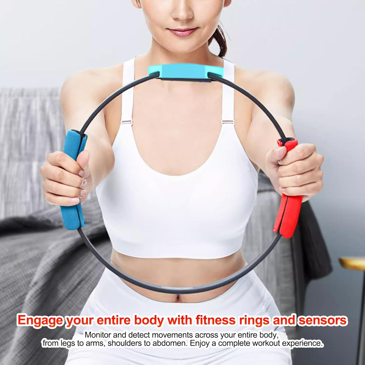 Sameo Gym Master Ring Fit Adventure - Free Entertainment and Fitness Video Games, with Leg Strap Accessories for Android & iOS Mobile Phones