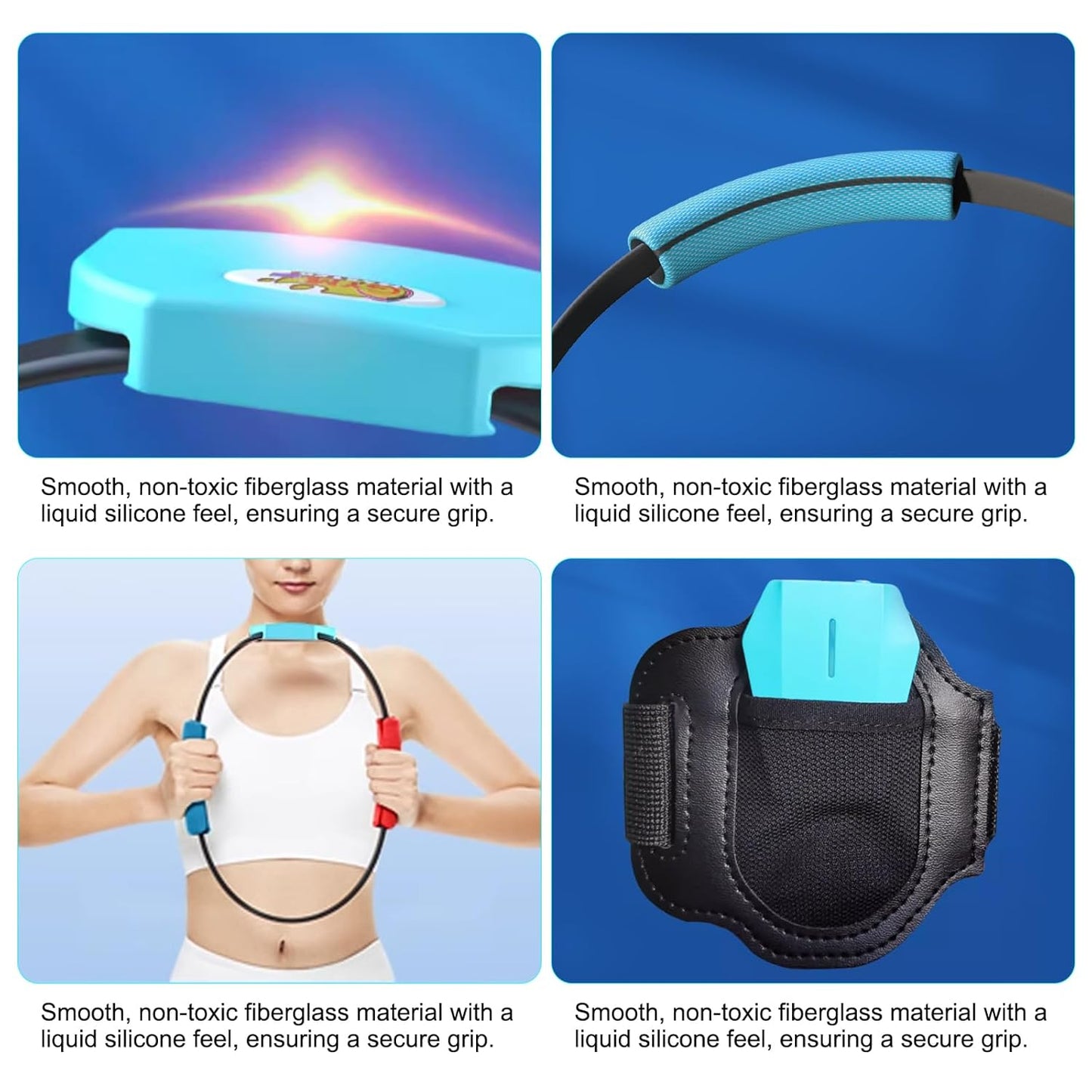 Sameo Gym Master Ring Fit Adventure - Free Entertainment and Fitness Video Games, with Leg Strap Accessories for Android & iOS Mobile Phones