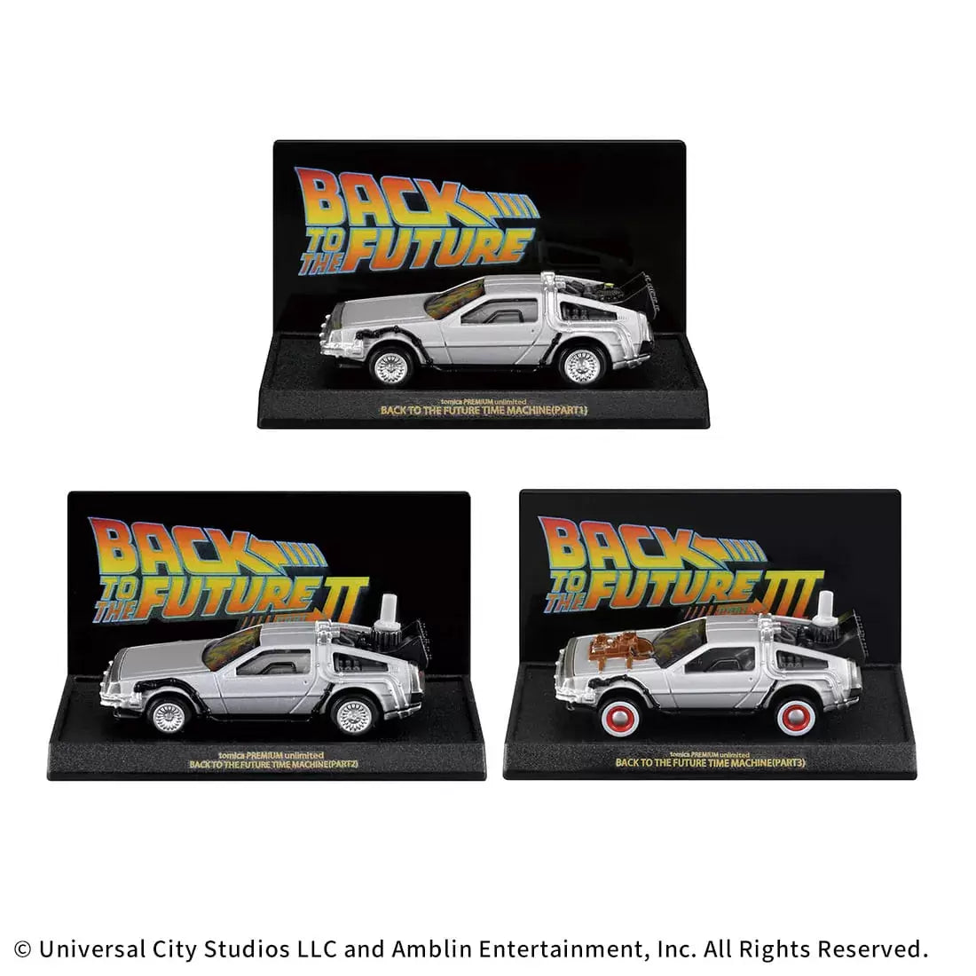 Tomica Premium Unlimited BACK TO THE FUTURE 40th Anniversary Collection
