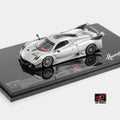 1:43 LCD Models Pagani Huayra R 2021 Silver metallic Full Open Diecast Car Model