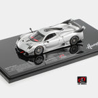 1:43 LCD Models Pagani Huayra R 2021 Silver metallic Full Open Diecast Car Model