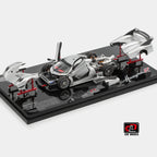 1:43 LCD Models Pagani Huayra R 2021 Silver metallic Full Open Diecast Car Model