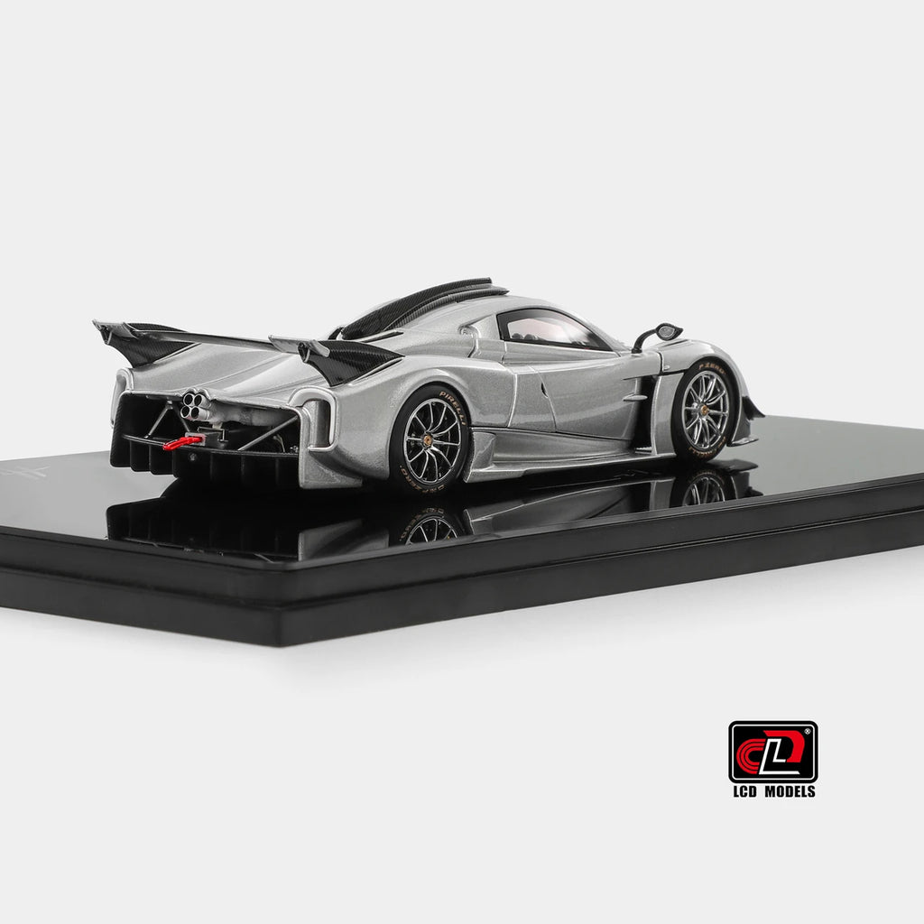 1:43 LCD Models Pagani Huayra R 2021 Silver metallic Full Open Diecast Car Model