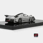 1:43 LCD Models Pagani Huayra R 2021 Silver metallic Full Open Diecast Car Model