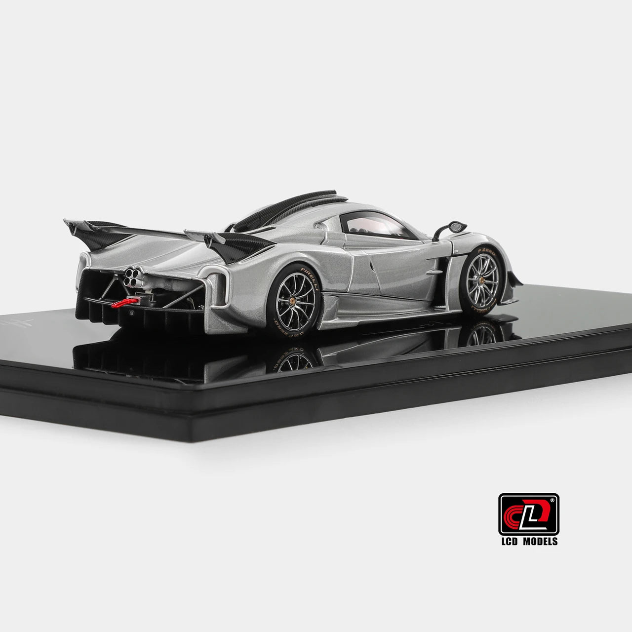 1:43 LCD Models Pagani Huayra R 2021 Silver metallic Full Open Diecast Car Model