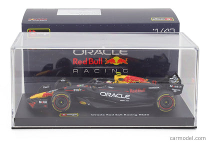BURAGO - RED BULL - F1 RB20 TEAM ORACLE RED BULL RACING N 11 SEASON 2024 SERGIO PEREZ - WITH PILOT AND SHOWCASE