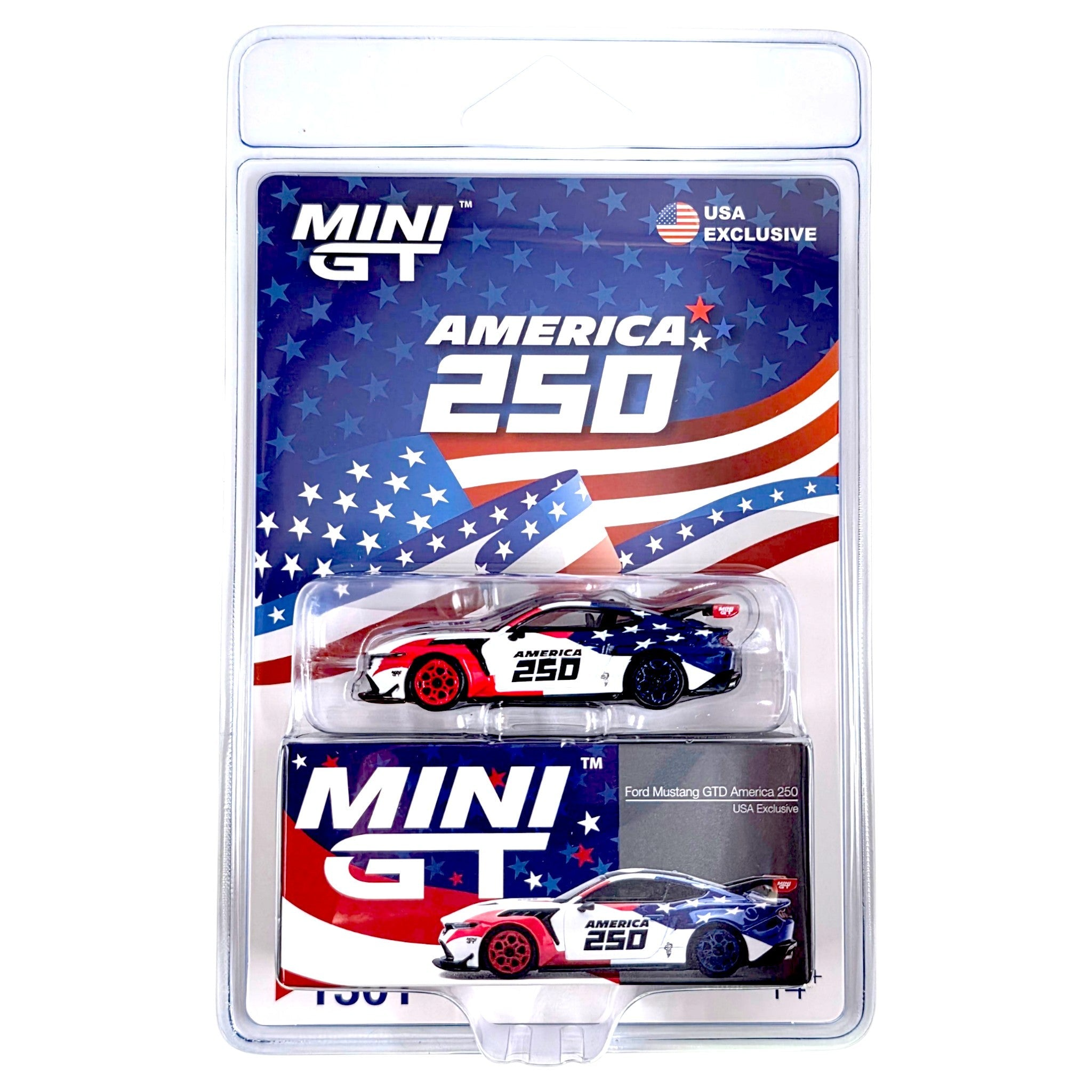 MINI GT Ford Mustang GTD America 250 USA Exclusive Blister