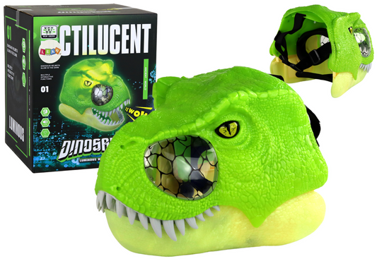 Interactive Dinosaur Luminous Helmet or Dinosaur Mask Glow in the Dark