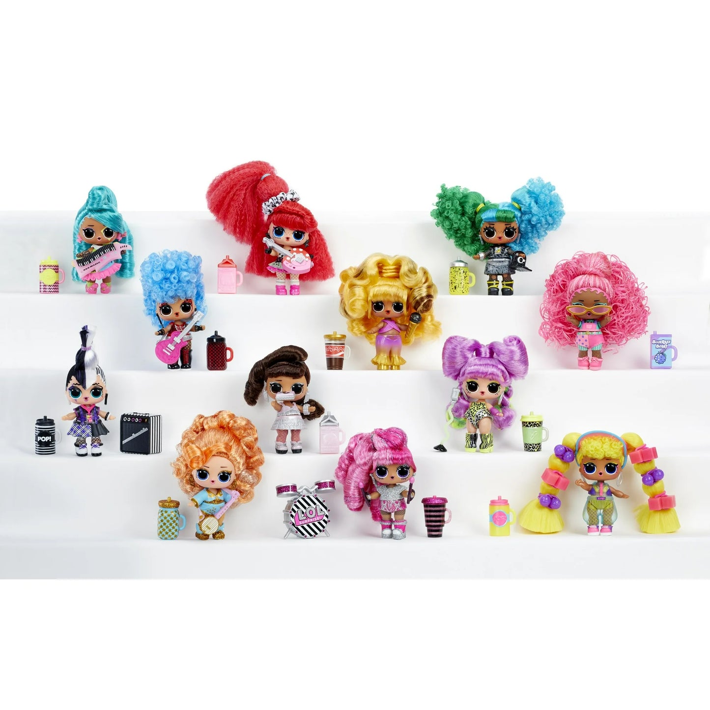 LOL Surprise Remix Hair Flip Dolls - 15 Surprises With Hair Reveal & Music, Great Gift for Kids