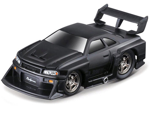 Muscle Machines 1/64 Liberty Walk 1999 Nissan Skyline GT-R R34 Black 15588BO