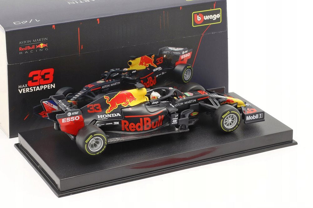 2020 Aston-Martin RB16 w/Driver, #33 Max Verstappen - Bburago 18-38053VERS - 1/43 scale Diecast Car Bburago