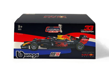 2020 Aston-Martin RB16 w/Driver, #33 Max Verstappen - Bburago 18-38053VERS - 1/43 scale Diecast Car Bburago