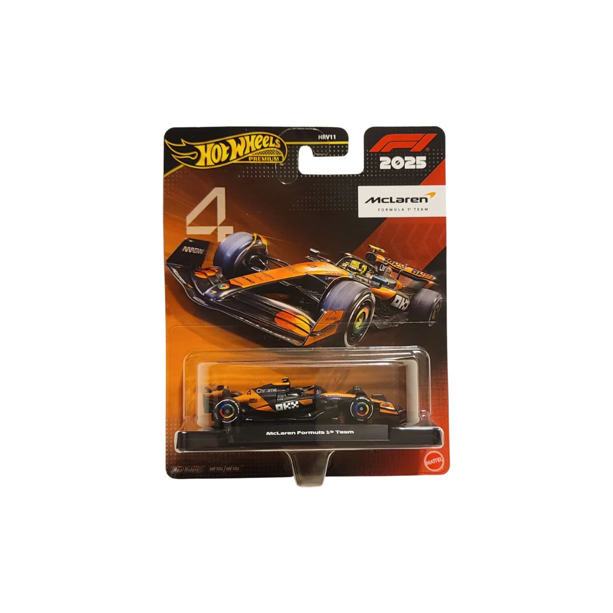 Cocoland Toys Hot Wheels Premium McLaren Formula 1 Team #4 2025 F1 Die-Cast Collectible Car