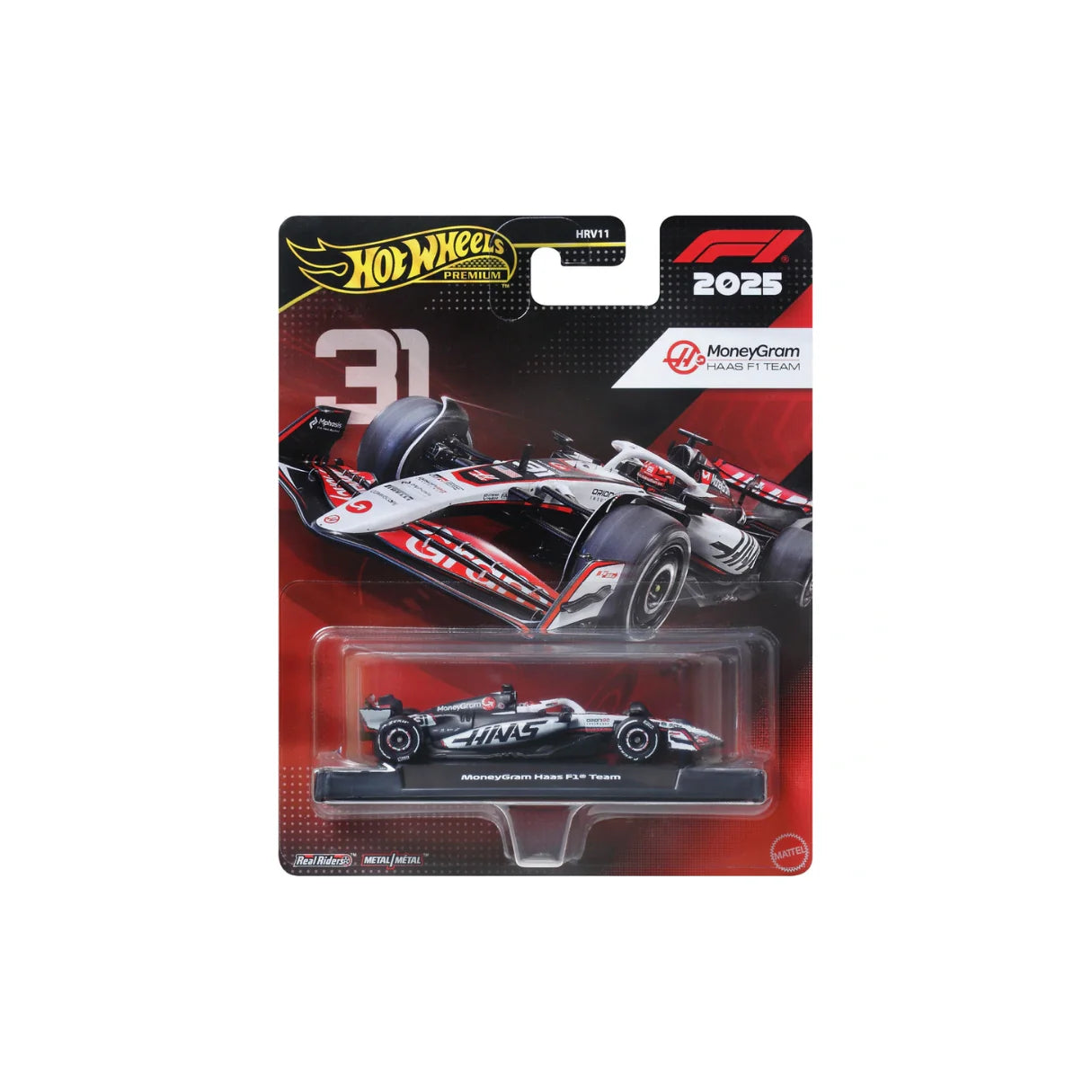 Hot Wheels Premium MoneyGram Haas F1 Team #31 Formula 1 Die-Cast Car - Cocoland Toys