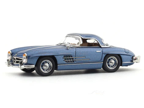 GFCC 1:64 Scale 1960 Mercedes-Benz 300SL Roadster Blue Die Cast Model Car