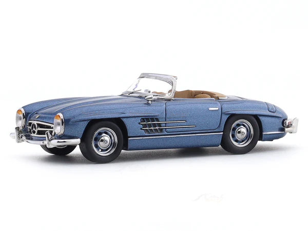 GFCC 1:64 Scale 1960 Mercedes-Benz 300SL Roadster Blue Die Cast Model Car