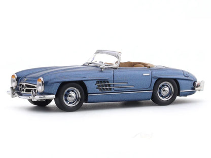 GFCC 1:64 Scale 1960 Mercedes-Benz 300SL Roadster Blue Die Cast Model Car