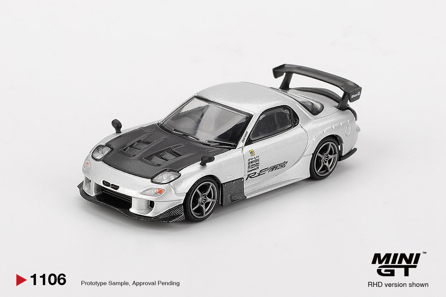MINI GT Mazda RX-7 RE-Amemiya Silver Metallic