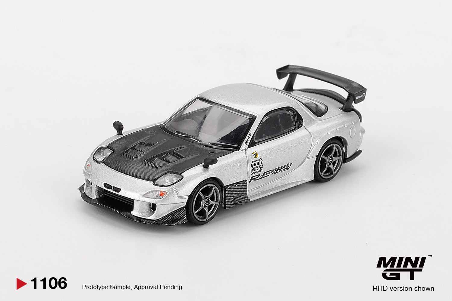 MINI GT Mazda RX-7 silver collector car Cocoland Toys