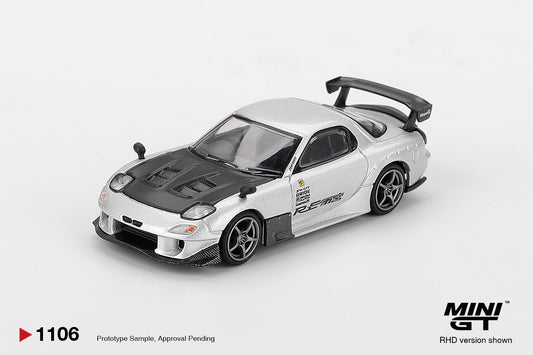 MINI GT Mazda RX-7 RE-Amemiya Silver Metallic