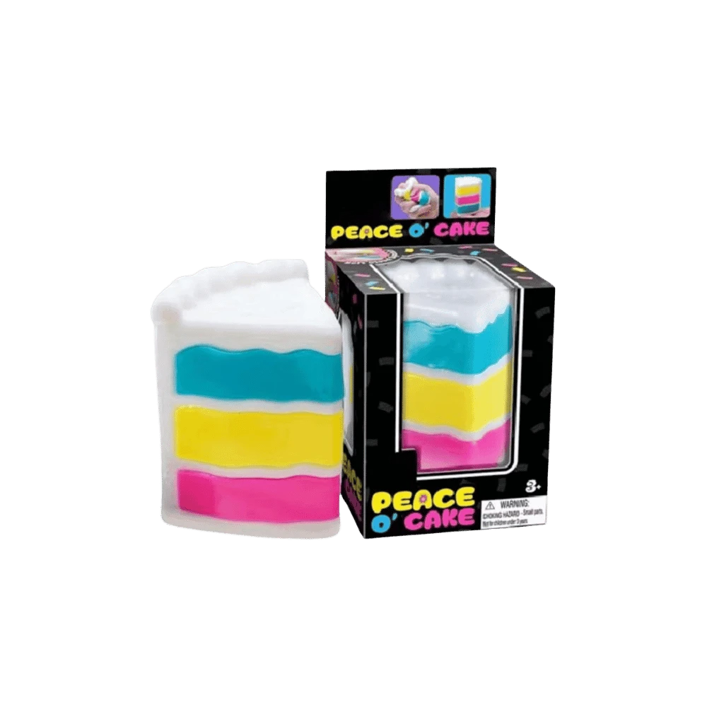 NeeDoh Peace O’ Cake Squishy Fidget Toy Random One (Pack Of 2)