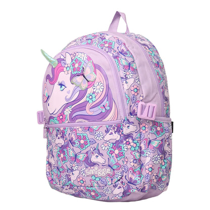Smiggle - 16 inch Premium 3D purple unicorn Backpack