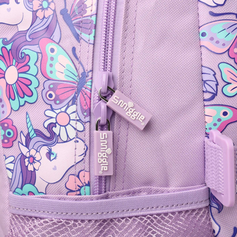 Smiggle - 16 inch Premium 3D purple unicorn Backpack