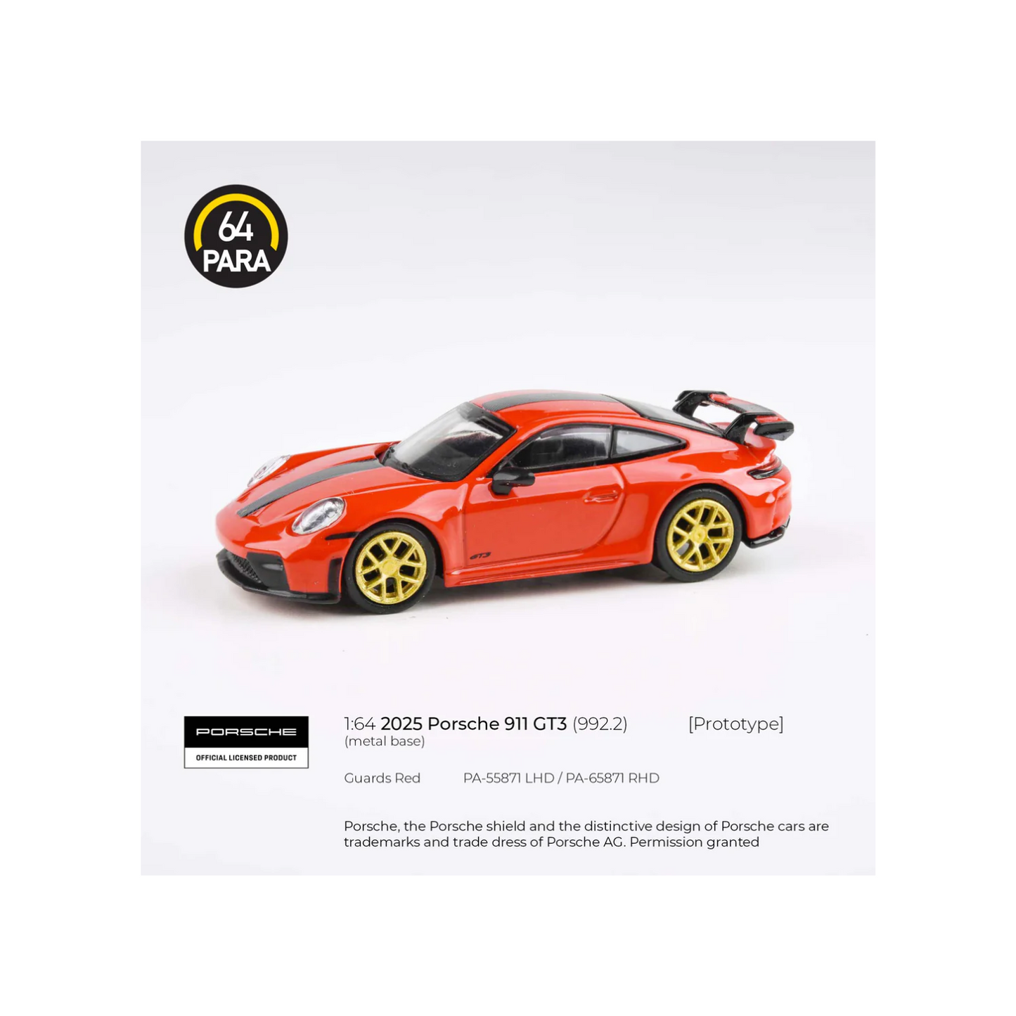 PARA64 2025 Porsche 911 GT3 992.2 Guards Red RHD