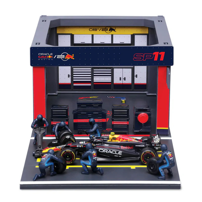 Bburago Red Bull RB20 Perez Diorama 1:43 F1 Set Cocoland Toys