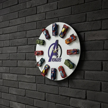 Avengers Mini Car Decor Clock