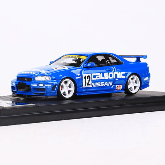 Fast And Speed Nissan Skyline R34 Z-Tune Calsonic 12 1:64 Scale