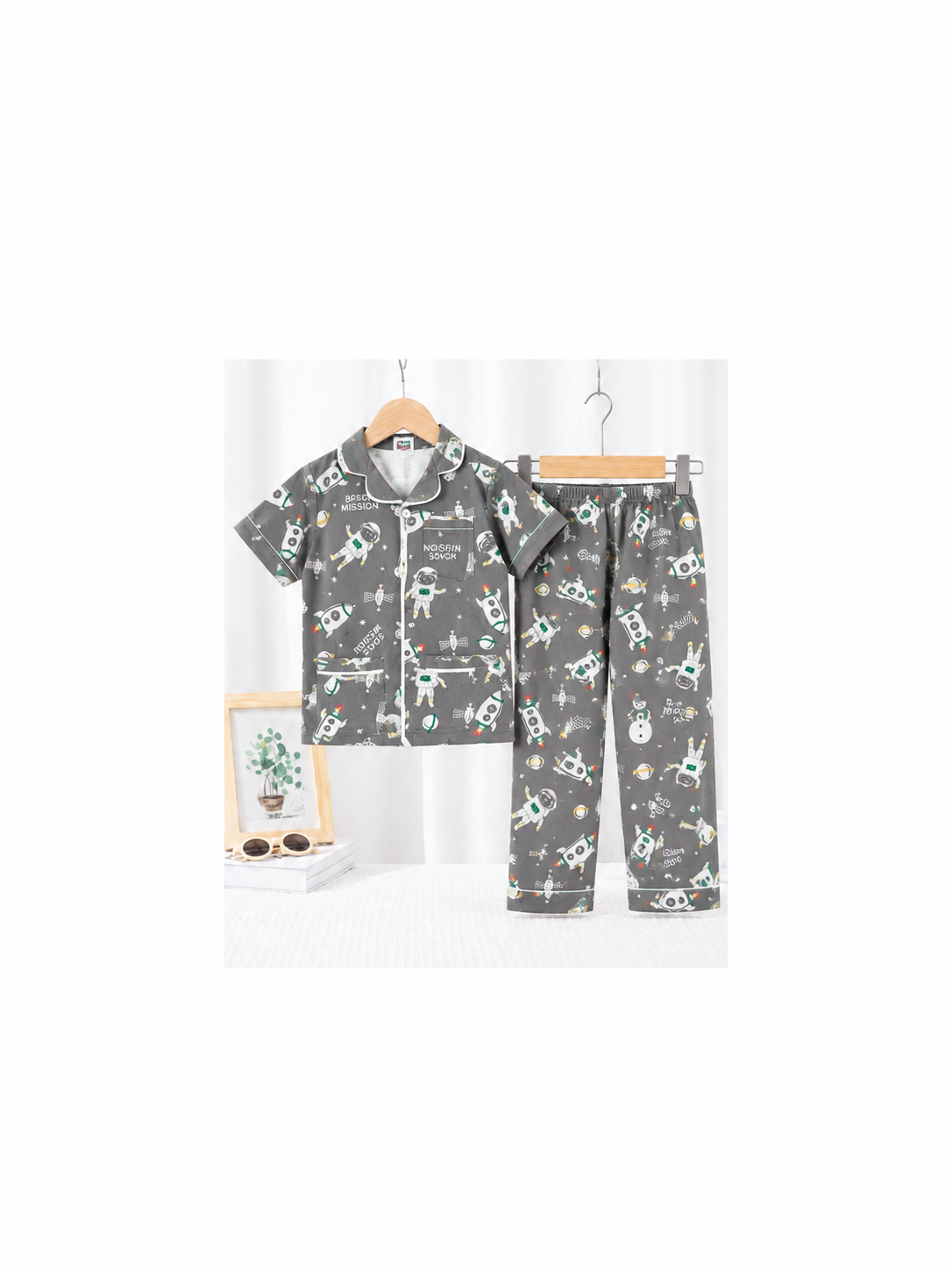 Space Mission Cotton Pajama Set