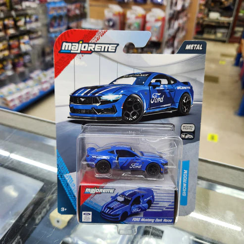 Majorette - Showroom Series Deluxe Cars - Ford Mustang Dark Horse (Royal Blue)