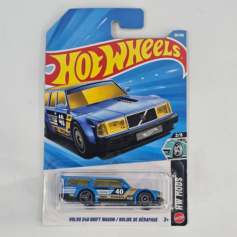 Cocoland Toyz Hot Wheels Volvo 240 Drift Wagon collectible die-cast wagon featuring racing livery, number 40 graphics and detailed styling