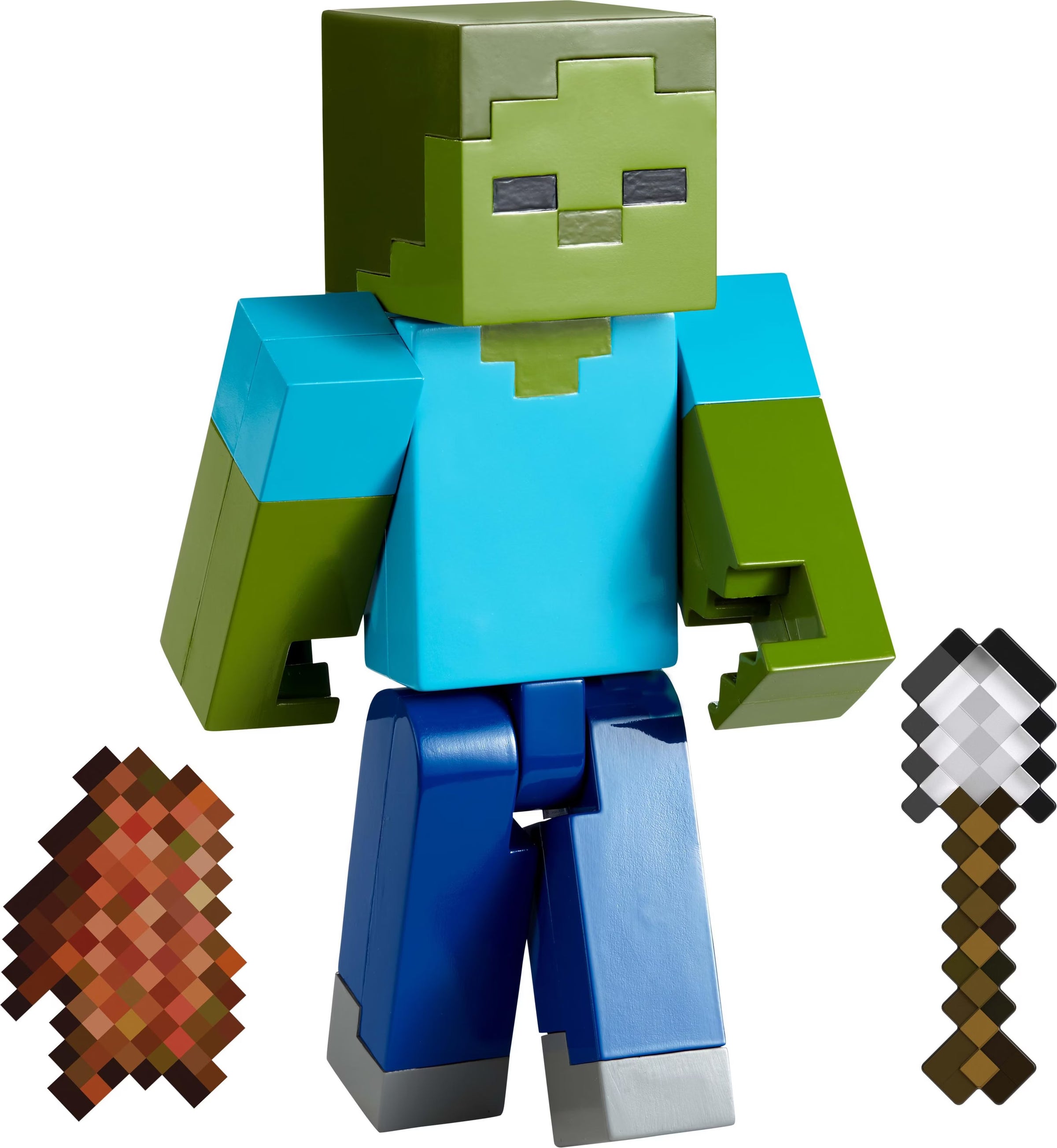 Mattel Minecraft Action Figure & Accessories 2-Pack With Zombie/ Zombi/ Zumbi Collectible Toy Set