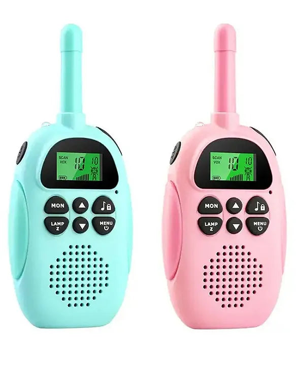 Handheld Two Ways Radio Children Walkie Talkie Rechargeable Long Range Built-in Flashlight Toy