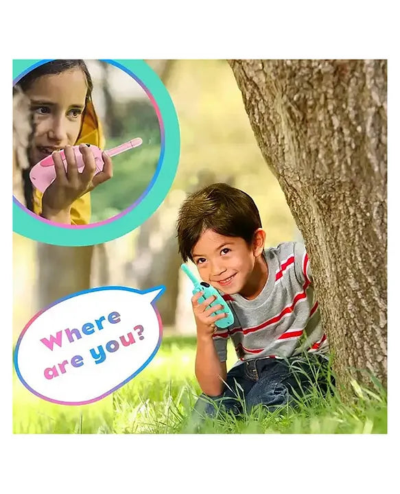 Handheld Two Ways Radio Children Walkie Talkie Rechargeable Long Range Built-in Flashlight Toy
