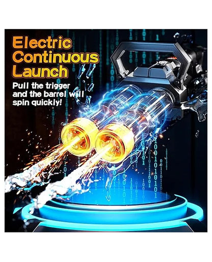 Lumo Brilliant Toys Gatling Electric Water Gun High-Pressure Automatic Rechargeable Long Range Outdoor Water Blaster Toy