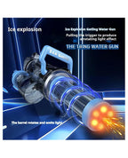 Lumo Brilliant Toys Gatling Electric Water Gun High-Pressure Automatic Rechargeable Long Range Outdoor Water Blaster Toy
