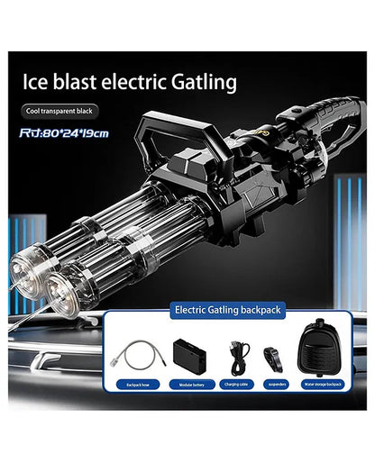 Lumo Brilliant Toys Gatling Electric Water Gun High-Pressure Automatic Rechargeable Long Range Outdoor Water Blaster Toy